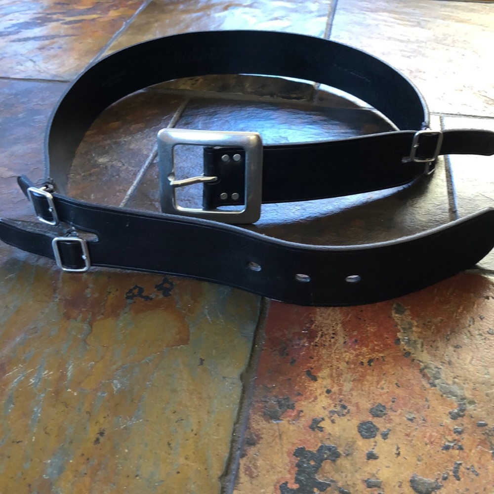 Black Leather Ralph Lauren belt.